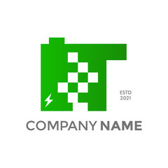 Obraz premium Initial T battery charge data.