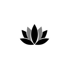 Lotus flower icon design template vector isolated illustration