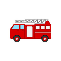Fire truck icon design template vector isolated illustration
