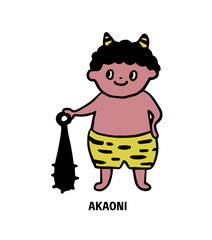 金棒を持った赤鬼