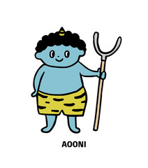 刺股を持った青鬼