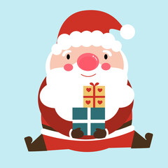 santa claus with bag