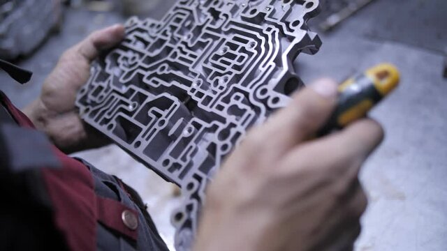 automatic transmission repair, restoration of hydraulic unit