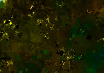 Obraz na płótnie Canvas 緑色の幻想的なキラキラ水彩テクスチャ背景 