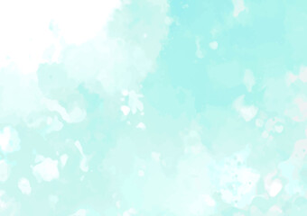 幻想的な水彩の水色テクスチャ背景
