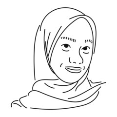 illustration of a person in a hood