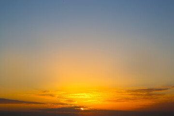View of beautiful sky with clouds at sunrise