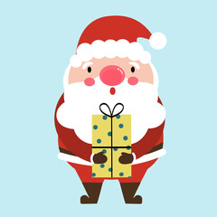 santa claus with gifts