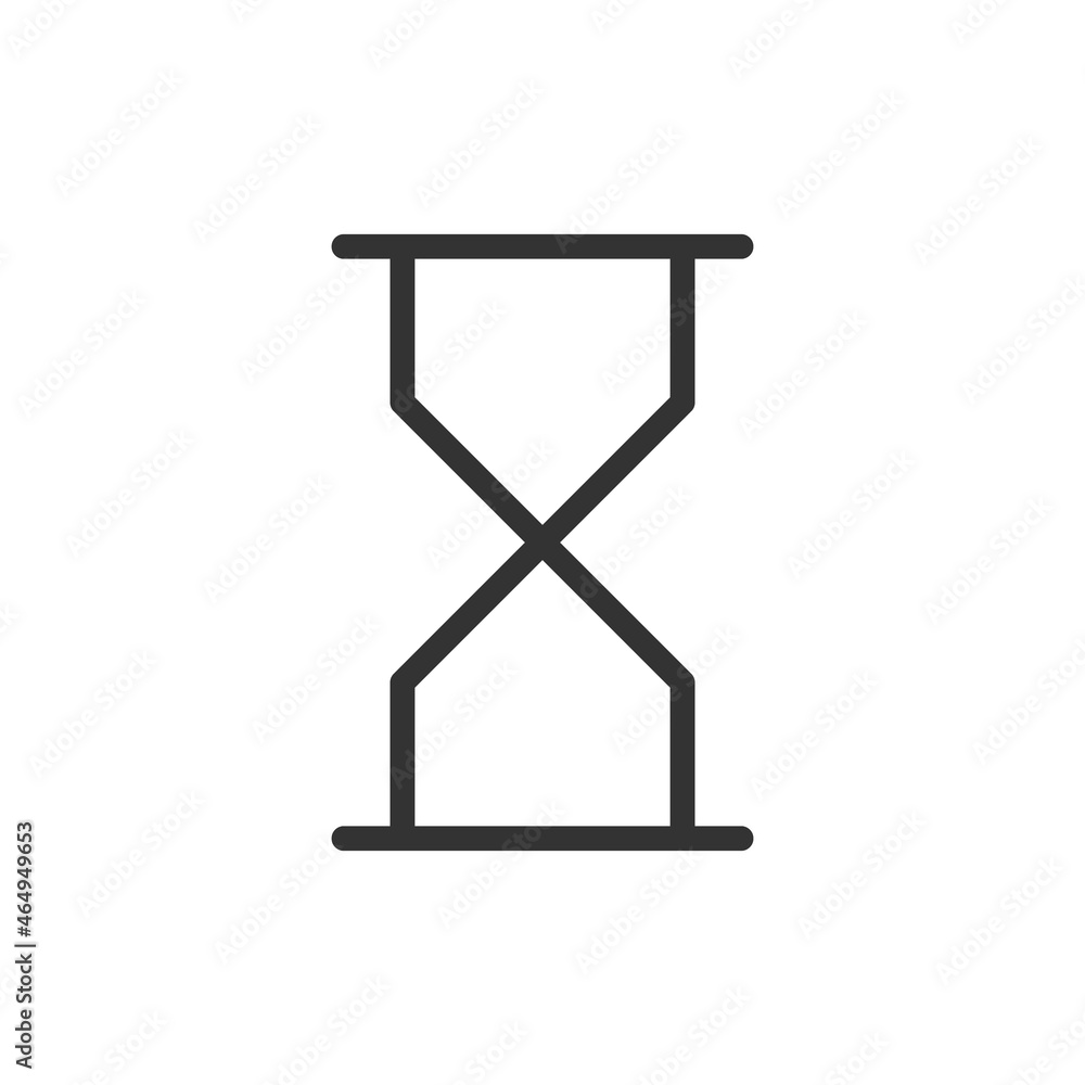 Poster timer minimal line icon.