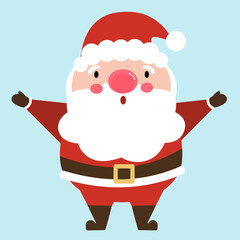 santa claus with a bag