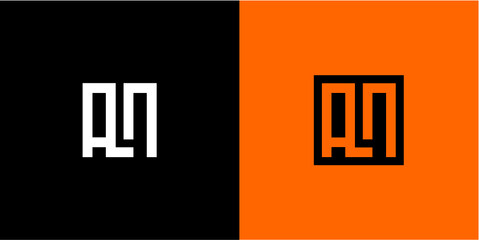 AN Letter Initial Logo Design Template Vector Illustration