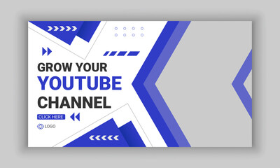 Creative corporate social media web banner and youtube thumbnail template design | Youtube live stream video thumbnail for marketing agency | video thumbnail design | youtube thumbnail design