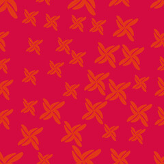 red seamless floral pattern eps vecor