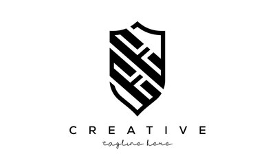 EE letters Creative Security Shield Logo