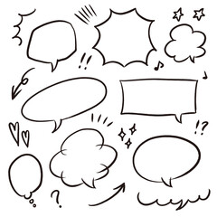 吹き出し素材セット