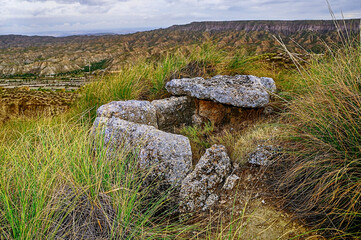 Gorafe megalithic park. Granada - Andalusia, Spain.