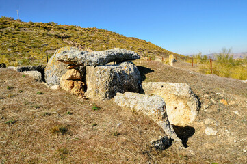 Gorafe megalithic park. Granada - Andalusia, Spain.