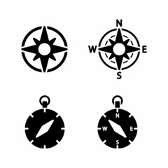 Compass Icon Design Vector Template Illustration