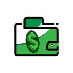 Wallet Icon, Purse Creative Design