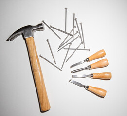 hammer and nails