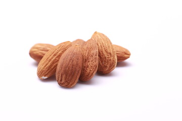 almond isolated on a white background close-up