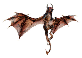 Obraz premium 3D Rendering Fairy Tale Dragon on White