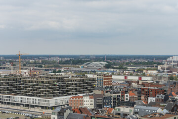 Antwerp, Belgium, a large city landscape