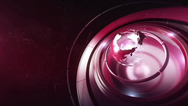 Red broadcast news intro 4k footage, 3d News opener footage background