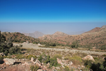 Nature of Hejaz Mountains close Taif city in Makkah Province, Saudi Arabia