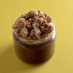 Chocolate dessert in glass bowl