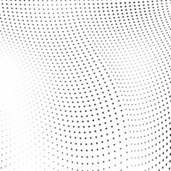 Abstract halftone wave dotted background