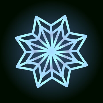 recommend clip art: beautiful snowflake for winter design, symbol of new year and christmas holidays.