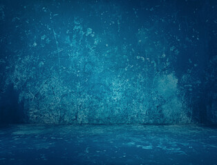 blue concrete background