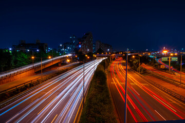 Fototapeta na wymiar 서울의 도로