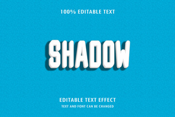 shadow 3 dimension editable text effect modern shadow style