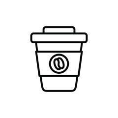 Coffee cup icon vector graphic