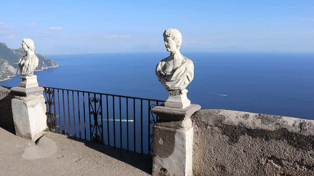 Ravello - Panoramica della Terrazza dell'Infinito di Villa Cimbrone