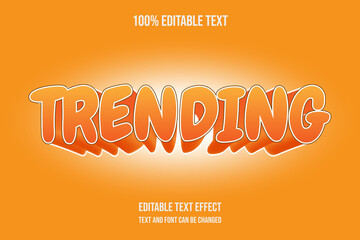 trending 3 dimension editable text effect modern comic style