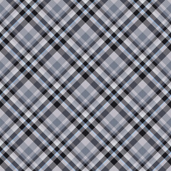 Plaid seamless pattern. Vector background of textile ornament. Flat fabric design.