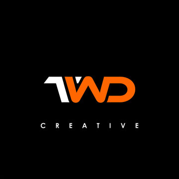 TWD Letter Initial Logo Design Template Vector Illustration