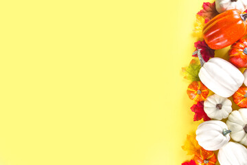 Thanksgiving Pumpkin Decoration Background