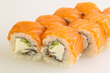 Japanese tradtional roll with salmon