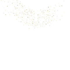 Gold Glitter Stars. Luxury Shiny Confetti.