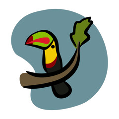 Tucan bird illustration