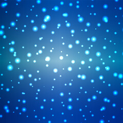 水中もしくは宇宙のような青色の背景素材