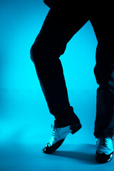 Man dancer dancing shoes