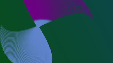 Animated colorful wavy line. Abstract geometric simple line rotate