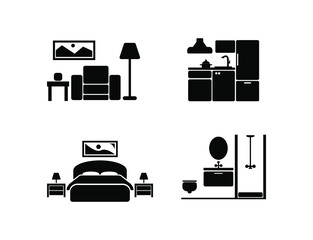 set of home furniture	