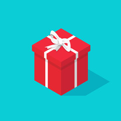 Isometric gift or present box