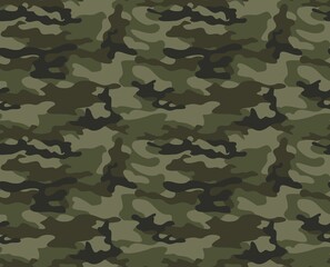 
Camouflage texture trendy khaki background, classic army pattern, woodland camouflage for hunting. Disguise. Ornament.